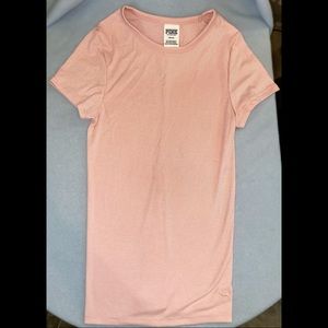 VS PINK Ribbed Fitted Tee Shirt - fits SMALL